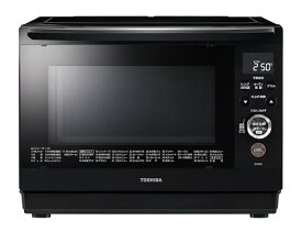 東芝 スチーム オーブンレンジ 石窯ドーム 26L ER-XD75(K) ブラック フラットテーブル ワイド庫内