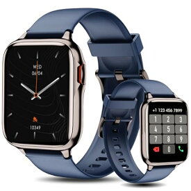 スマートウォッチ Bluetooth通話付き iPhone対応 アンドロイド対応 43mm大画面 歩数計 活動量計 スマートブレスレット レディース 腕時計 文字盤カスタム 100種類以上文字盤 Smart Watch 着信/メッセージ通