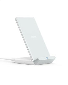 Anker PowerWave 10 Stand ワイヤレス充電器 Qi認証 iPhone 15シリーズ / 14シリーズ Galaxy 各種対応 最大10W出力 (ホワイト)