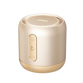 Anker Soundcore mini （コンパクト Bluetoothスピーカー） 【15時間連続再生 / 内蔵マイク搭載/microSDカード & FMラジオ対応】(ゴールド）