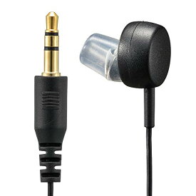 オーム電機 AudioComm 片耳テレビイヤホン ステレオミックス ソフト型 I型プラグ 3m EAR-S232N 03-0446 OHM ブラック