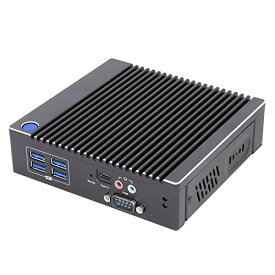 Skynew ミニPC ファンレス 無音 インテル Celeron N3150 / 4GB / 64GB SSD/OSなし LAN×2 HDMIx2 Wi-Fi Bluetooth4.2 業務用 産業用PC 低消費電力 静音 小型パソコン