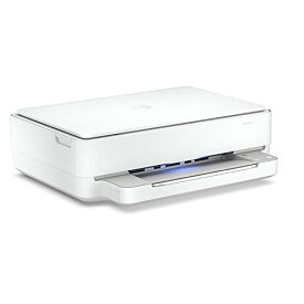 HP カラー プリンター A4インクジェット複合機 ENVY 6020 ホワイト スマホ印刷 Wi-Fi対応 自動両面印刷 テレワーク 光るステータスライト スマートタスク(型番:7CZ37A#ABJ)