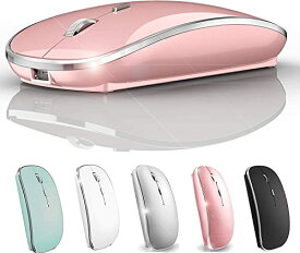 ワイヤレス マウス MacBook Air用 ノートパソコン用 Mac用 iMac用 デスクトップコンピュータ用 (ピンク)