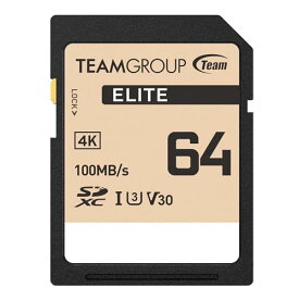 Team SDカード 64GB UHS-I U3 V30 4k動画対応 読込み100MB/s 日本国内10年正規