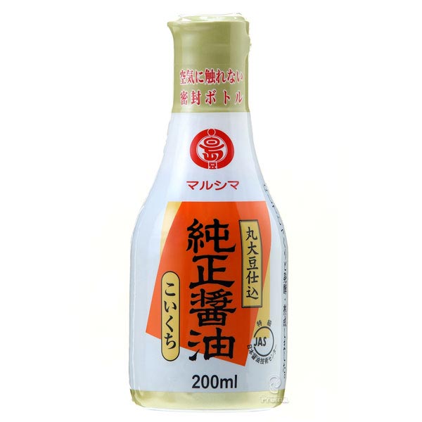 丸島 激安超特価 純正醤油 濃口 トラスト 200ml デラミボトル