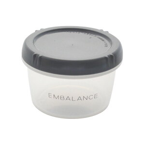 EMBALANCEiGoXj ROUND CONTAINERiEhReij SE250ml^GrayiO[j