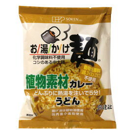 創健社 お湯かけ麺植物素材カレーウドン 81g