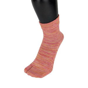 杉山ニット工業 EM Tabi雅/ショート EM Tabi Socks short 桜えび/23-25cm