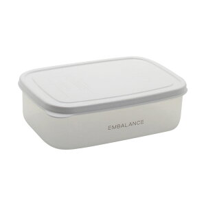 EMBALANCE�i�G���o�����X�j RECTANGLE CONTAINER�i���N�^���O���R���e�i�j M�i870ml�j�^White�i�z���C�g�j