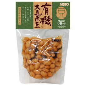 ムソー 有機大豆煮豆 145g