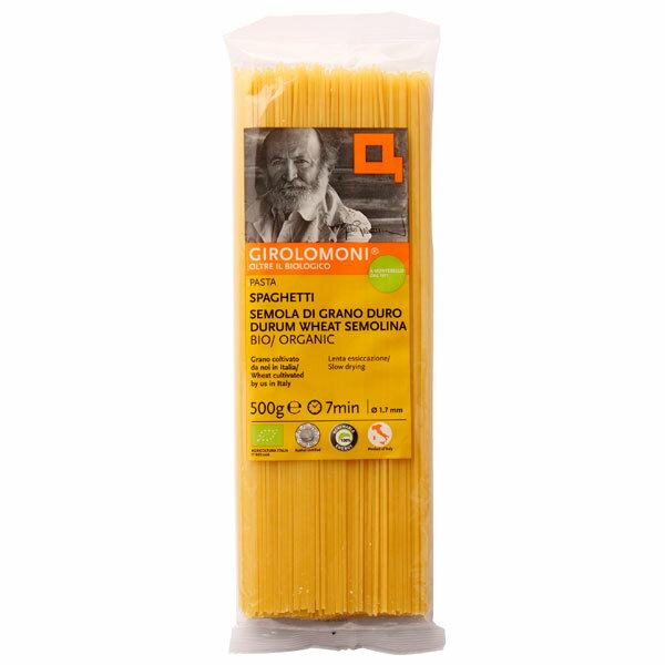 ジロロモーニ デュラム小麦 有機スパゲッティ 500g