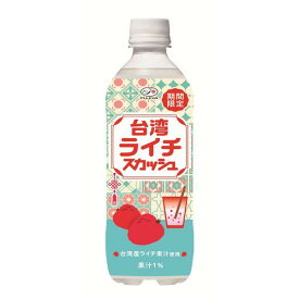 ●【在庫限り】伊藤園 不二家 台湾ライチスカッシュ 500ml×24本セット［炭酸　ジュース］（賞味期限2025/12/5）
