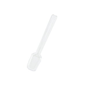 使い捨て ヘイコープラ角スプーン 9cm 透明 バラ 100本入 シモジマ