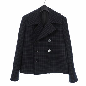 【中古】ラッドミュージシャン LAD MUSICIAN 21AW PEA COAT ピーコート ダブル ジャケット ウール 44 ネイビー 2221-335 メンズ 【ベクトル 古着】 220905