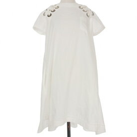 【中古】サカイ sacai ワンピース ドレス 半袖 1 ホワイト 白 18-03614 国内正規 レディース 【ベクトル 古着】 231207