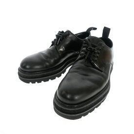 【中古】ルイヴィトン LOUIS VUITTON LVブラックアイスライン モノグラム レザーシューズ 革靴 6.5 ブラック 黒 DI0280 メンズ 【ベクトル 古着】 240127