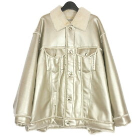 【中古】ディスカバード DISCOVERED 21AW FAKE MOUTON BLOUSON フェイクムートンブルゾン ジャケット F シルバー メンズ 【ベクトル 古着】 240330