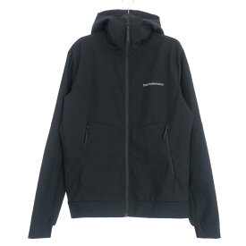 【中古】ピークパフォーマンス Peak Perfomance ADVENTURE HOODED JACKET マウンテンパーカー ブルゾン S ブラック 黒 G63927004 国内正規 メンズ 【ベクトル 古着】 240818