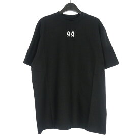【中古】未使用品 フォーティーフォーレーベルグループ 44 LABEL GROUP × ANYMA ロゴプリントTシャツ カットソー 半袖 L ブラック 黒 B0030376 FA141 国内正規 メンズ 【ベクトル 古着】 250714
