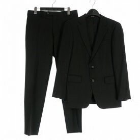 【中古】コムサメン COMME CA MEN LANIFICICIO ウール セットアップ スーツ 上下 M ブラック 黒 07-01FR01 メンズ 【ベクトル 古着】 260117