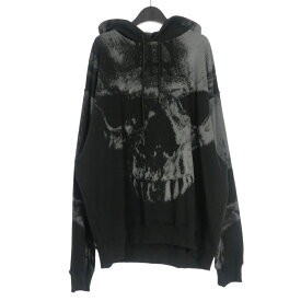 【中古】未使用品 フォーティーフォーレーベルグループ 44 LABEL GROUP Big Skull Hoodie フーディー パーカー 長袖 L ブラック 黒 B0030279 FA139 国内正規 メンズ 【ベクトル 古着】 250316