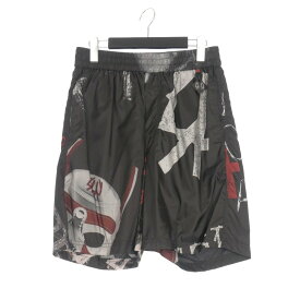 【中古】未使用品 フォーティーフォーレーベルグループ 44 LABEL GROUP Patterned shorts ショートパンツ ショーツ 48 ブラック 黒 B0030265 FA267 国内正規 メンズ 【ベクトル 古着】 250317