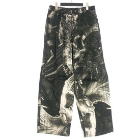 【中古】未使用品 フォーティーフォーレーベルグループ 44 LABEL GROUP × ANYMA ETERNITY DRAWSTRING PANTS 総柄 ドローストリングパンツ 52 ブラック/グレー/ホワイト B0030483 FA448 国内正規 メンズ 【ベクトル 古着】 250317