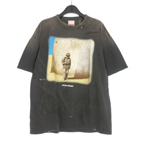 【中古】未使用品 セントマイケル SAINTMICHAEL × STAR WARS 25SS ANAKIN SW_SS TEE Tシャツ カットソー 半袖 L ブラック 黒 SM-HR8-0000-C63 メンズ 【ベクトル 古着】 250422