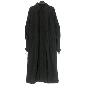 【中古】未使用品 フォーティーフォーレーベルグループ 44 LABEL GROUP MARIA COAT ナイロン ロングコート ジャケット 46 ブラック 黒 22CO002-310-099 国内正規 メンズ 【ベクトル 古着】 250722