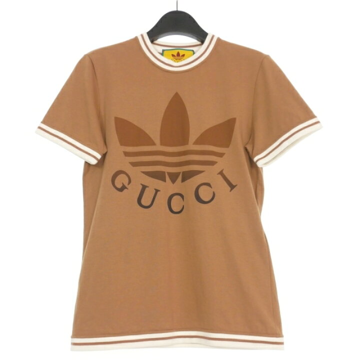 楽天市場】【中古】グッチ GUCCI × adidas ロゴプリント Tシャツ  