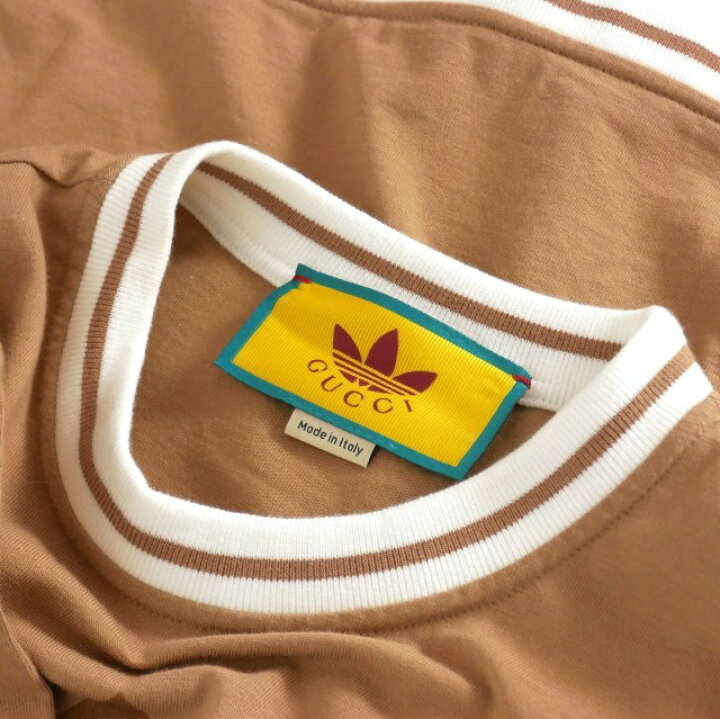 楽天市場】【中古】グッチ GUCCI × adidas ロゴプリント Tシャツ  
