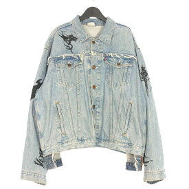 【中古】ヴェトモン VETEMENT 18AW Levi's TRIBAL DENIM JACKET 再構築 トライバルデニムジャケット ブルゾン XS インディゴ UAH19JA312 国内正規 メンズ 【ベクトル 古着】 250829