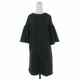 【中古】エムエムシックス メゾンマルジェラ MM6 Maison Margiela 16SS スウェットワンピース ドレス 半袖 S ブラック 黒 S32CT0763 国内正規 レディース 【ベクトル 古着】 260416