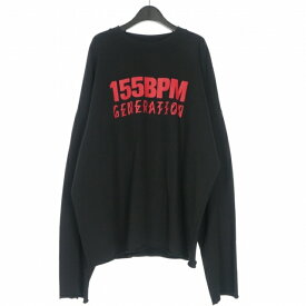【中古】未使用品 フォーティーフォーレーベルグループ 44 LABEL GROUP 25SS SAFE SPACE CREWNECK プリントデザイン スウェット トレーナー 長袖 L ブラック 黒 239-33409-085 国内正規 メンズ 【ベクトル 古着】 260914