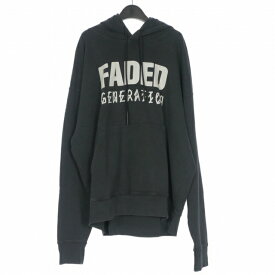 【中古】未使用品 フォーティーフォーレーベルグループ 44 LABEL GROUP 25SS Faded Gen Hoodie プリントデザイン フーディ パーカー 長袖 M ブラック 黒 239-33403-084 国内正規 メンズ 【ベクトル 古着】 260926