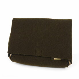 【中古】ビューティフルピープル beautiful people thick felt zipper clutch フェルト ジッパー クラッチバッグ ウール オリーブ 1635611903 レディース 【ベクトル 古着】 210921