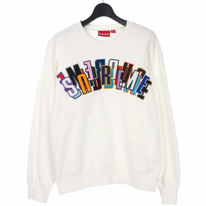 楽天市場】【中古】シュプリーム SUPREME 21SS Stacked Crewneck  