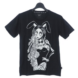 【中古】未使用品 グラム glamb Zombie lady T ゾンビレディ プリント Tシャツ カットソー 半袖 1 黒 ブラック メンズ 【ベクトル 古着】 240128