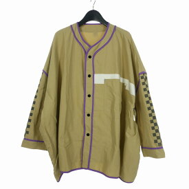【中古】エレファントトライバルファブリックス elephant TRIBAL fabrics IAAAM別注 ジャケット ブルゾン F ベージュ メンズ 【ベクトル 古着】 240704