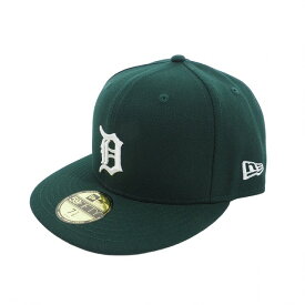 【中古】ニューエラ NEW ERA 59FIFTY Detroit Tigers デトロイト タイガース キャップ 帽子 7 8/5 グリーン 緑 メンズ 【ベクトル 古着】 240322