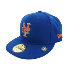 【中古】ニューエラ NEW ERA 59FIFTY MLB NEW YORK METS ニューヨーク メッツ キャップ 帽子 7 8/5 ブルー 青 メンズ 【ベクトル 古着】 240322