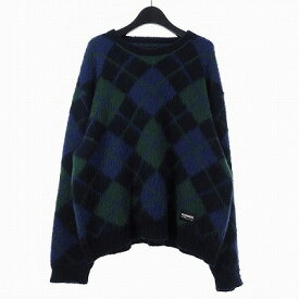 【中古】ネイバーフッド NEIGHBORHOOD ARGYLE PATTERN MOHAIR SWEATER アーガイル パターン モヘア セーター ニット 総柄 M マルチカラー 232FUNH-KNM03 メンズ 【ベクトル 古着】 240328