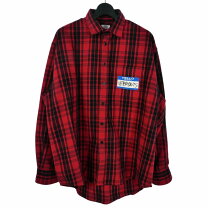 VETEMENTS 赤黒チェックシャツ Sサイズ