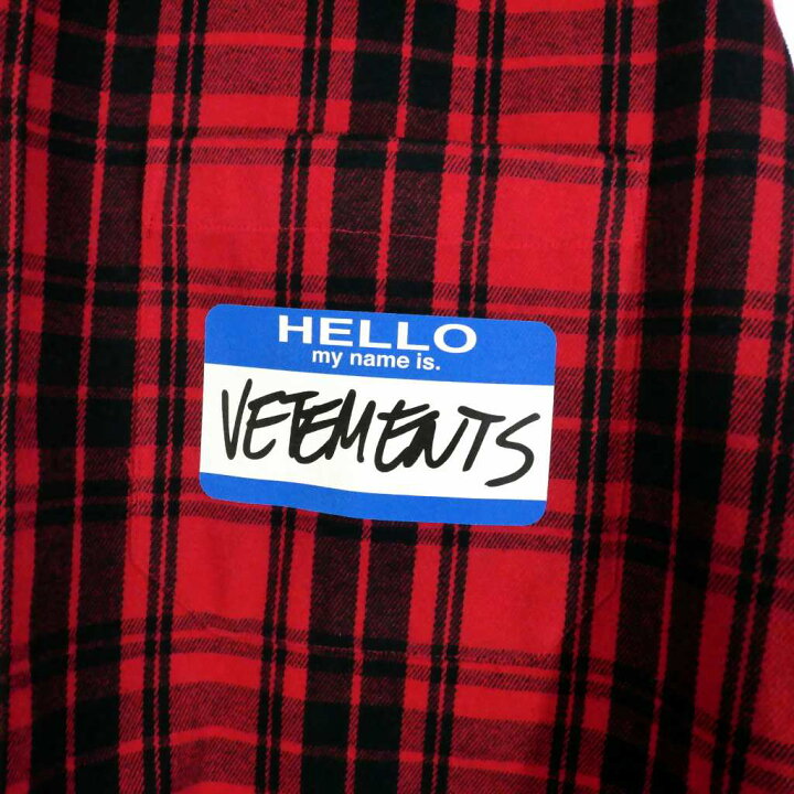 楽天市場】【中古】ヴェトモン ベトモン VETEMENTS 22SS HELLO my name 