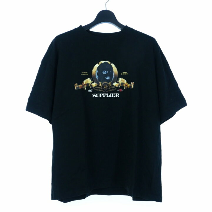 楽天市場】【中古】サプライヤー SUPPLIER プリント Tシャツ 半袖 L 黒 