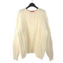 楽天市場】Supreme Appliqué Cable Knit Sweaterの通販