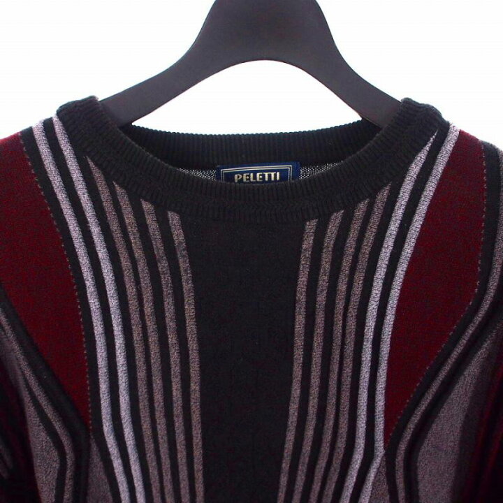 楽天市場】【中古】ペレッティ PELETTI ニット セーター 2XL ブラック 