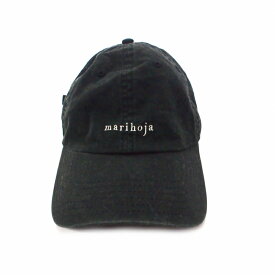 【中古】マリホジャ MARIHOJA Logo Cap キャップ 帽子 ブラック 黒 レディース 【ベクトル 古着】 251114