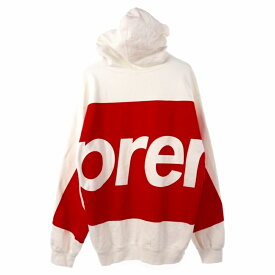【中古】シュプリーム SUPREME Big Logo Hooded Sweatshirt パーカー フーディ L ホワイト 白 メンズ 【ベクトル 古着】 251024